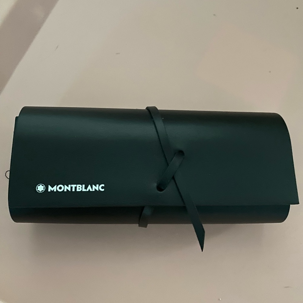 Montblanc Black Leather sunglasses Case